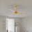 Matthews Fan Alessandra 42" 3 Blade Ceiling Fan, Brushed Brass