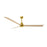 Matthews Fan Alessandra 72" 3 Blade Ceiling Fan, Brushed Brass - AK-BRBR-LM-72