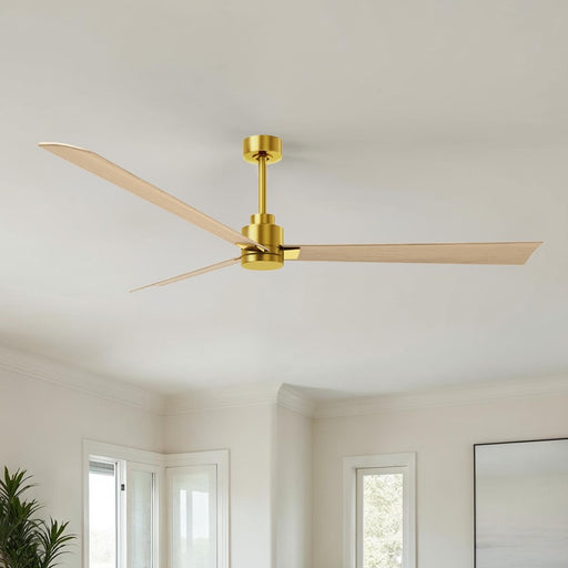 Matthews Fan Alessandra 72" 3 Blade Ceiling Fan, Brushed Brass