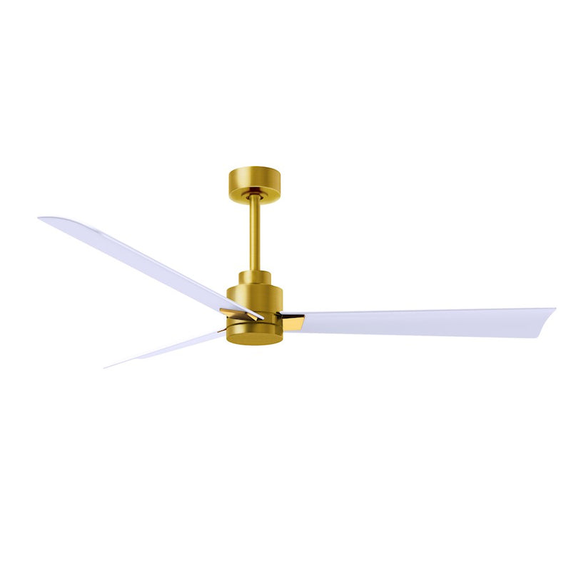 Matthews Fans Alessandra 56in 3-Blade Ceiling Fan | Transitional Textured Bronze and Walnut ABS | Bedroom & Living Room | Model AK-TB-WN-56