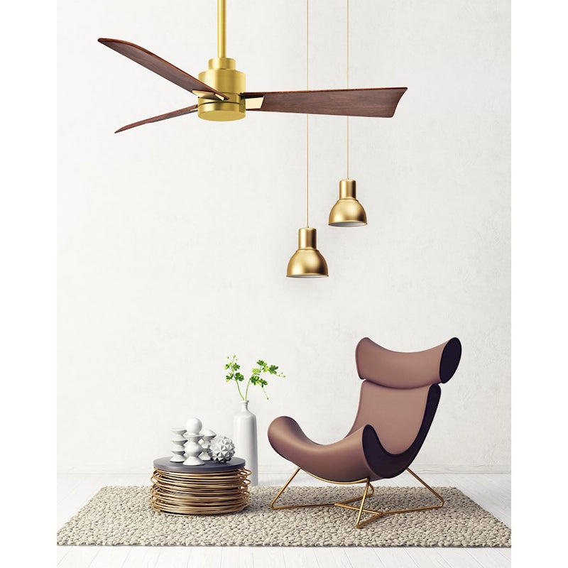 Matthews Fans Alessandra 42in 3-Blade Ceiling Fan | Transitional Textured Bronze and Walnut ABS | Bedroom & Living Room | Model AK-TB-WN-42
