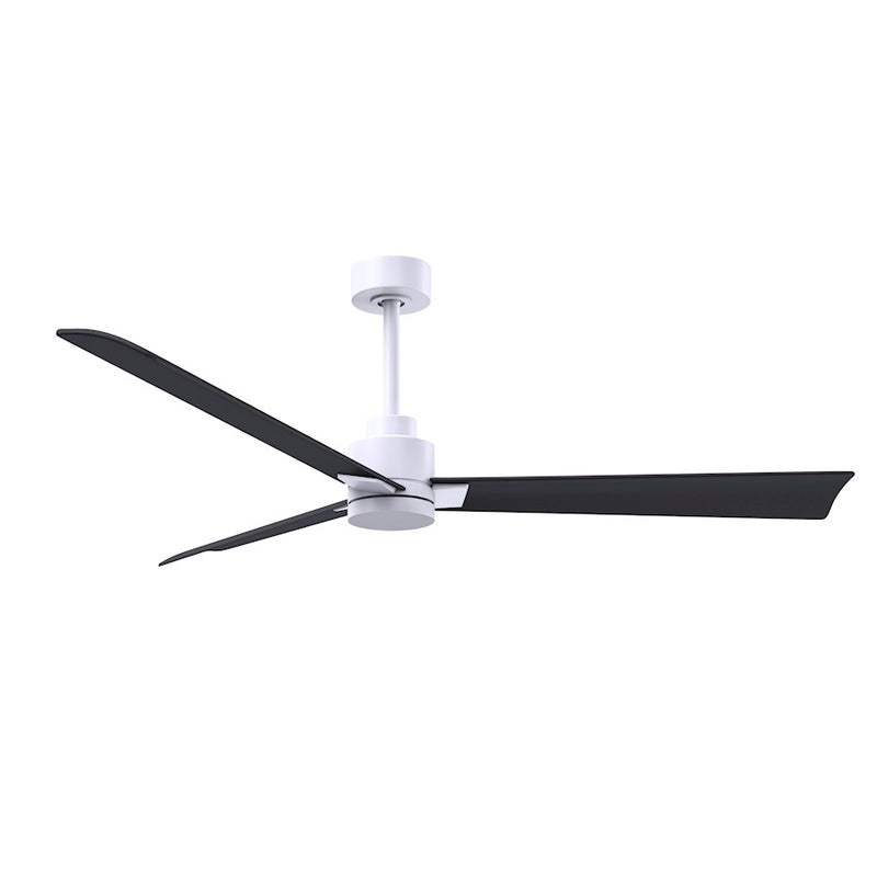 Matthews Fans Alessandra 56in 3-Blade Ceiling Fan | Transitional Textured Bronze and Walnut ABS | Bedroom & Living Room | Model AK-TB-WN-56