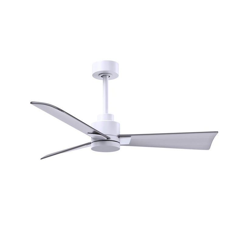 Matthews Fans Alessandra 42in 3-Blade Ceiling Fan | Transitional Textured Bronze and Walnut ABS | Bedroom & Living Room | Model AK-TB-WN-42