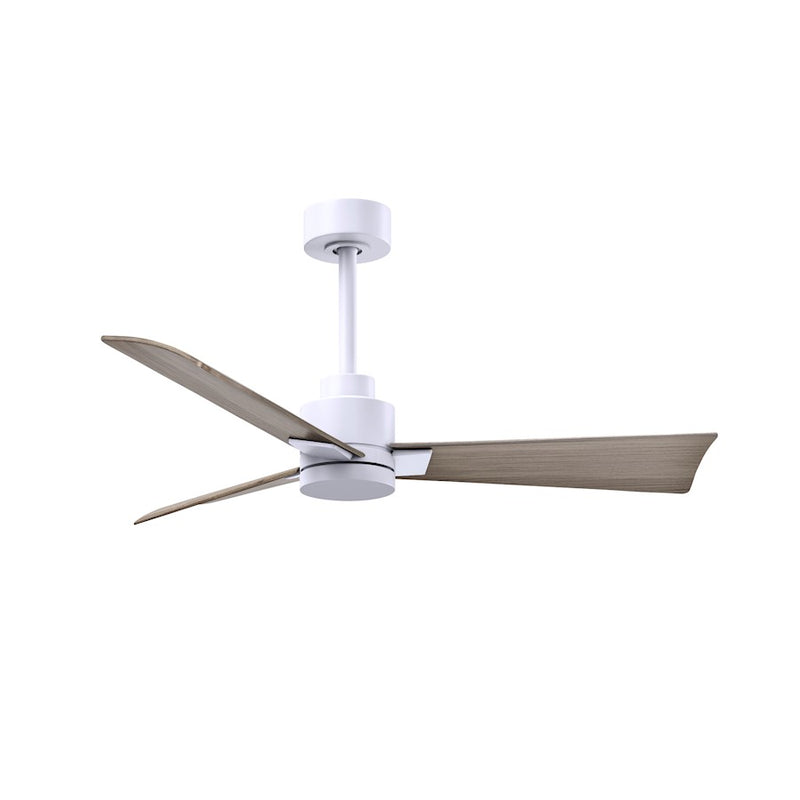 Matthews Fans Alessandra 42in 3-Blade Ceiling Fan | Transitional Textured Bronze and Walnut ABS | Bedroom & Living Room | Model AK-TB-WN-42