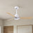Matthews Fan Alessandra 42" 3 Blade Ceiling Fan, Matte White