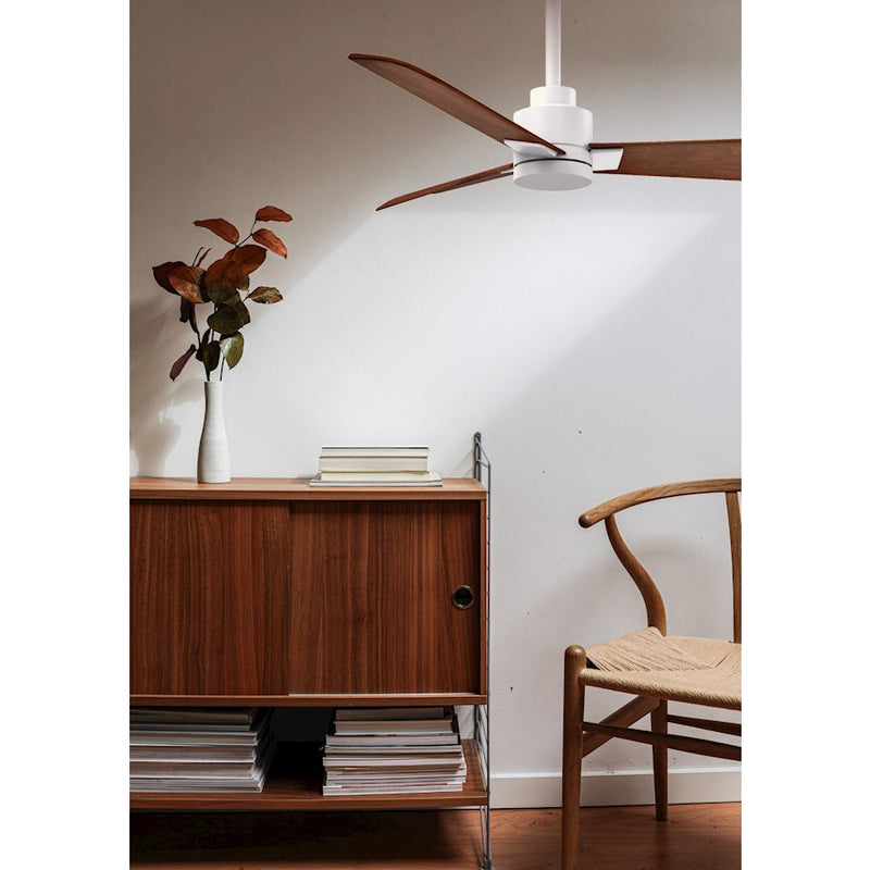 Matthews Fans Alessandra 42in 3-Blade Ceiling Fan | Transitional Textured Bronze and Walnut ABS | Bedroom & Living Room | Model AK-TB-WN-42
