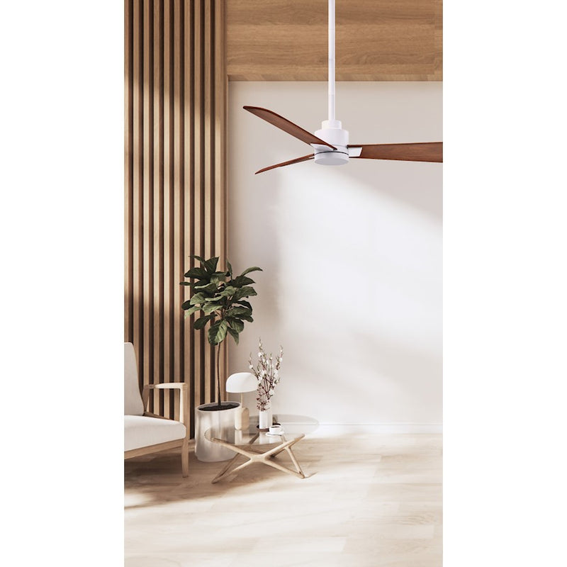 Matthews Fans Alessandra 56in 3-Blade Ceiling Fan | Transitional Textured Bronze and Walnut ABS | Bedroom & Living Room | Model AK-TB-WN-56