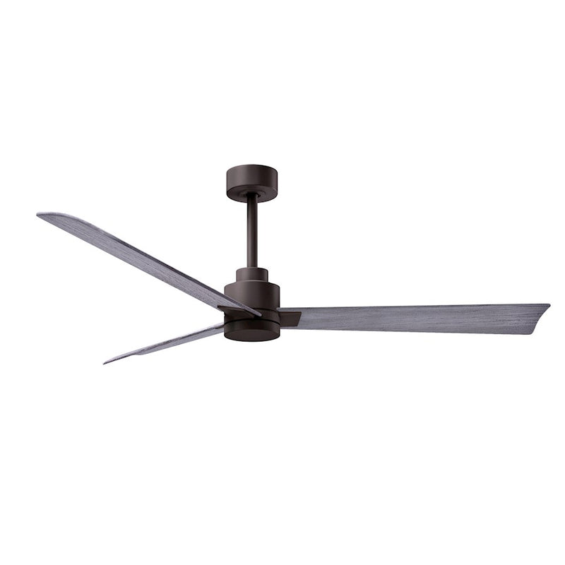 Matthews Fans Alessandra 56in 3-Blade Ceiling Fan | Transitional Textured Bronze and Walnut ABS | Bedroom & Living Room | Model AK-TB-WN-56