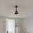 Matthews Fan Alessandra 42" 3 Blade Ceiling Fan, Textured Bronze