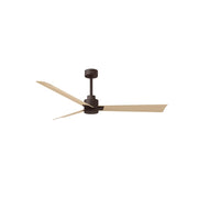 Matthews Fan Alessandra 56" 3 Blade Ceiling Fan, Textured Bronze - AK-TB-LM-56