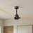 Matthews Fan Alessandra 72" 3 Blade Ceiling Fan, Textured Bronze