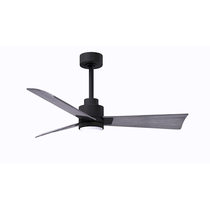 Matthews Fans Alessandra 42in 1-Light Ceiling Fan | Transitional Textured Bronze and Walnut ABS Blades | Bedroom & Office | Model AKLK-TB-WN-42