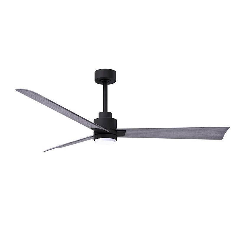 Matthews Fans Alessandra 56in 1-Light Ceiling Fan | Transitional Textured Bronze and Walnut ABS Blades | Living Room & Bedroom | Model AKLK-TB-WN-56