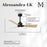 Matthews Fan Alessandra 1 Light 42" 3 Blade Ceiling Fan, Black