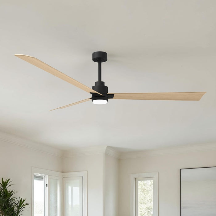 Matthews Fan Alessandra 1 Light 72" 3 Blade Ceiling Fan, Black