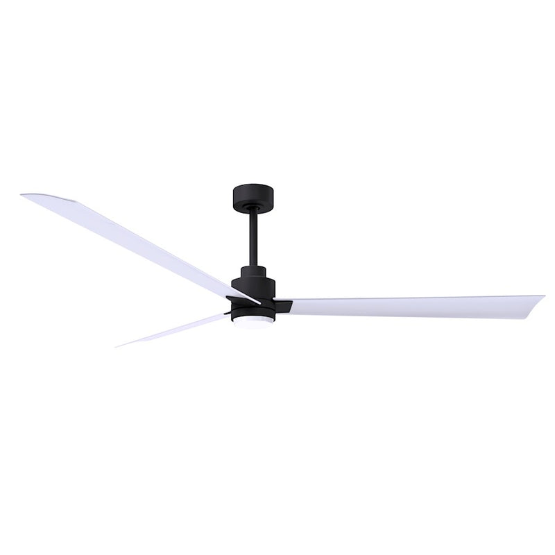 Matthews Fans Alessandra 72in 3-Blade Ceiling Fan | Transitional Textured Bronze and Walnut ABS | Living Room & Covered Patio | Model AKLK-TB-WN-72