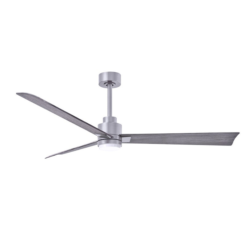 Matthews Fans Alessandra 56in 1-Light Ceiling Fan | Transitional Textured Bronze and Walnut ABS Blades | Living Room & Bedroom | Model AKLK-TB-WN-56