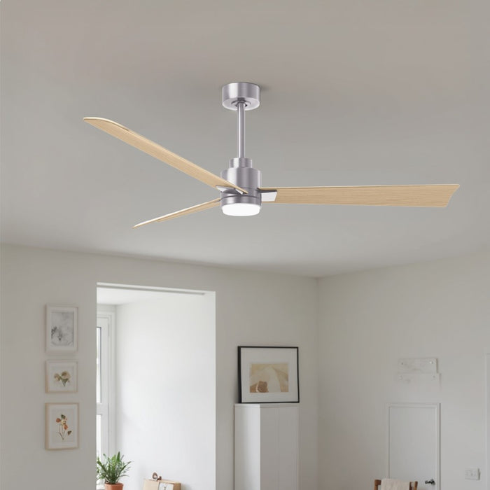 Matthews Fan Alessandra 1 Light 56" 3 Blade Ceiling Fan, BN