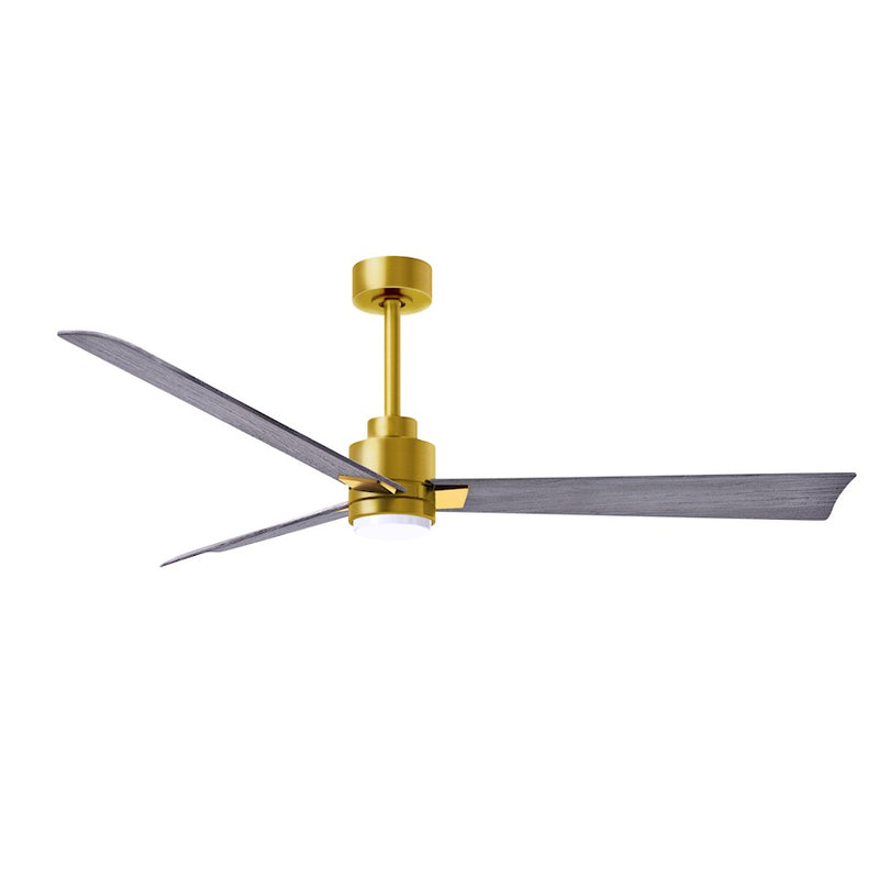 Matthews Fans Alessandra 56in 1-Light Ceiling Fan | Transitional Textured Bronze and Walnut ABS Blades | Living Room & Bedroom | Model AKLK-TB-WN-56