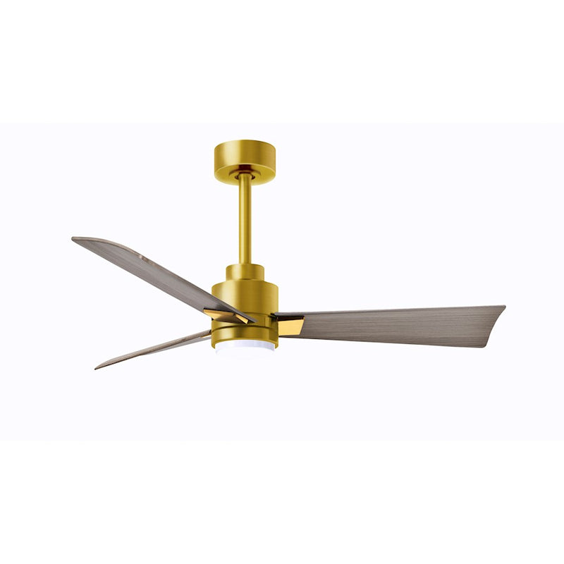 Matthews Fans Alessandra 42in 1-Light Ceiling Fan | Transitional Textured Bronze and Walnut ABS Blades | Bedroom & Office | Model AKLK-TB-WN-42