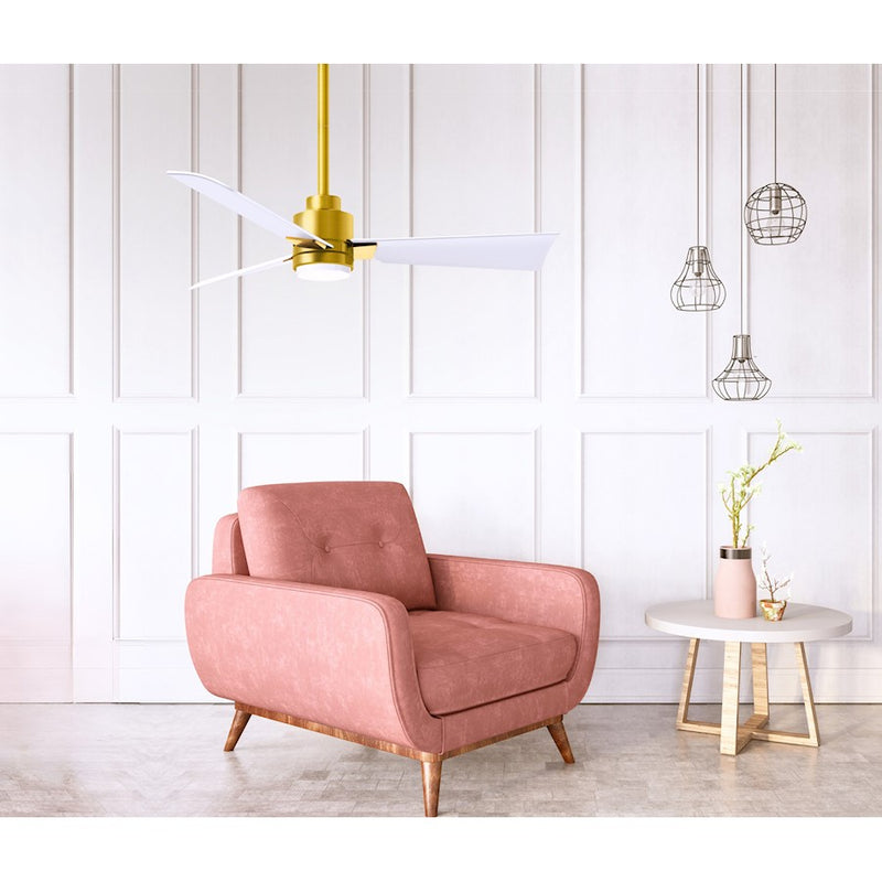 Matthews Fans Alessandra 72in 3-Blade Ceiling Fan | Transitional Textured Bronze and Walnut ABS | Living Room & Covered Patio | Model AKLK-TB-WN-72