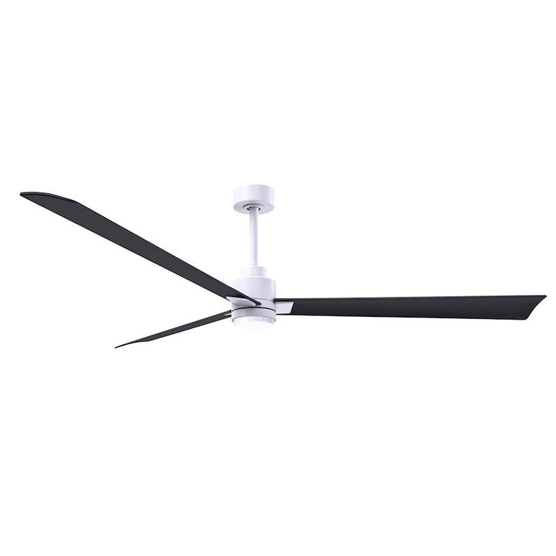 Matthews Fans Alessandra 72in 3-Blade Ceiling Fan | Transitional Textured Bronze and Walnut ABS | Living Room & Covered Patio | Model AKLK-TB-WN-72