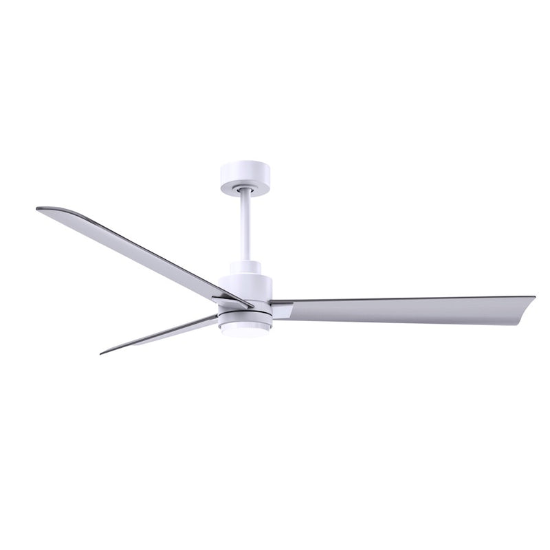 Matthews Fans Alessandra 56in 1-Light Ceiling Fan | Transitional Textured Bronze and Walnut ABS Blades | Living Room & Bedroom | Model AKLK-TB-WN-56