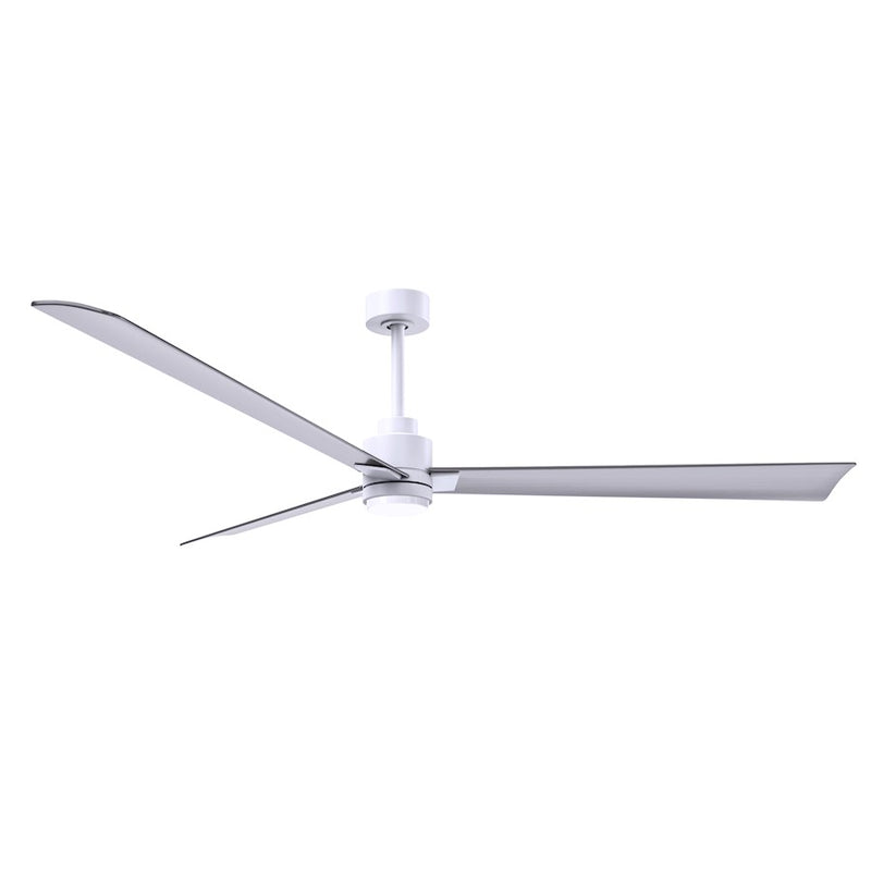 Matthews Fans Alessandra 72in 3-Blade Ceiling Fan | Transitional Textured Bronze and Walnut ABS | Living Room & Covered Patio | Model AKLK-TB-WN-72