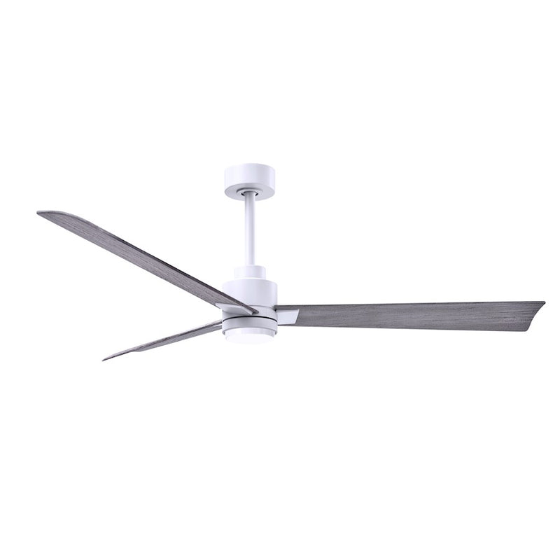 Matthews Fans Alessandra 56in 1-Light Ceiling Fan | Transitional Textured Bronze and Walnut ABS Blades | Living Room & Bedroom | Model AKLK-TB-WN-56