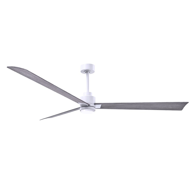 Matthews Fans Alessandra 72in 3-Blade Ceiling Fan | Transitional Textured Bronze and Walnut ABS | Living Room & Covered Patio | Model AKLK-TB-WN-72