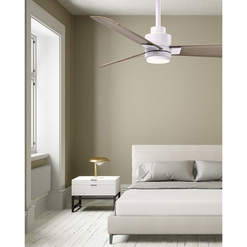 Matthews Fans Alessandra 42in 1-Light Ceiling Fan | Transitional Textured Bronze and Walnut ABS Blades | Bedroom & Office | Model AKLK-TB-WN-42