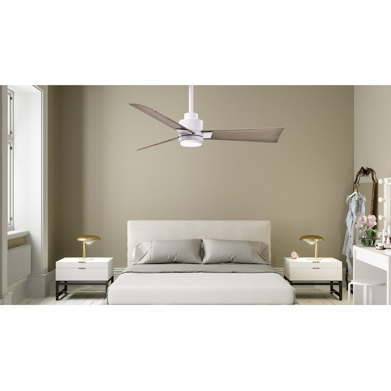 Matthews Fans Alessandra 72in 3-Blade Ceiling Fan | Transitional Textured Bronze and Walnut ABS | Living Room & Covered Patio | Model AKLK-TB-WN-72