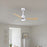 Matthews Fan Alessandra 1 Light 42" 3 Blade Ceiling Fan, White