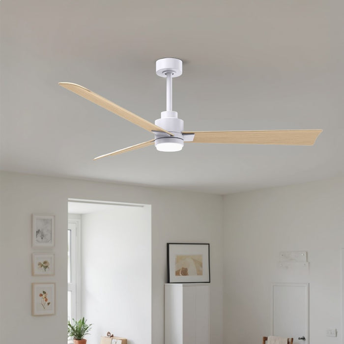 Matthews Fan Alessandra 1 Light 56" 3 Blade Ceiling Fan, White