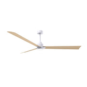 Matthews Fan Alessandra 1 Light 72" 3 Blade Ceiling Fan, White - AKLK-MWH-LM-72