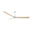 Matthews Fan Alessandra 1 Light 72" 3 Blade Ceiling Fan, White - AKLK-MWH-LM-72