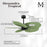 Matthews Fan Alessandra Tropical 48" 5 Blade Ceiling Fan, Black