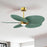 Matthews Fan Alessandra 1 Lt Tropical 48" 5 Blade Fan, Brass
