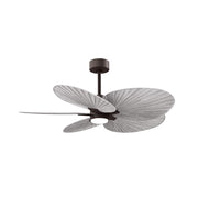 Matthews Fans Alessandra Tropical 48in 5-Blade Ceiling Fan | Textured Bronze and Barn Wood Tone ABS Blades | Covered Patio | Model AKTPLK-TB-BW