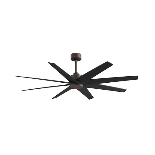 Matthews Fans Ariella 64in 8-Blade Ceiling Fan | Contemporary Textured Bronze and Matte Black ABS | Great Rooms & Open Living | Model AN-TB-BK-64