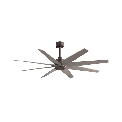 Matthews Fans Ariella 64in 8-Blade Ceiling Fan | Contemporary Textured Bronze and Brushed Nickel ABS | Great Rooms & Open Living | Model AN-TB-BN-64