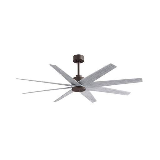 Matthews Fans Ariella 64in 8-Blade Ceiling Fan | Contemporary Textured Bronze and Barn Wood ABS | Great Rooms & Open Living Areas | Model AN-TB-BW-64