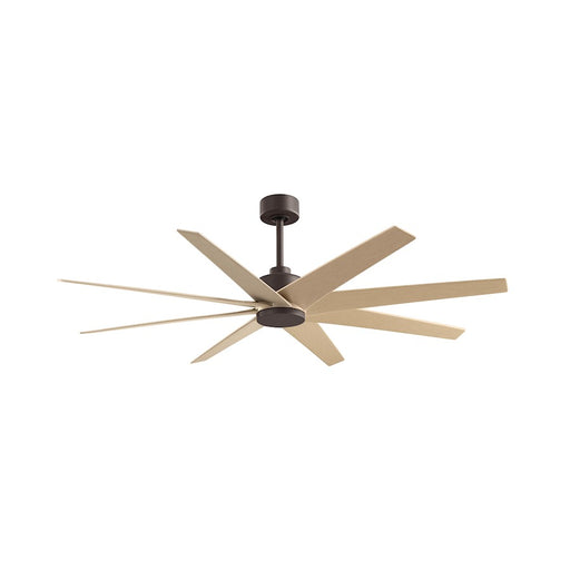 Matthews Fans Ariella 64in 8-Blade Ceiling Fan | Contemporary Textured Bronze and Light Maple ABS | Great Rooms & Open Living | Model AN-TB-LM-64