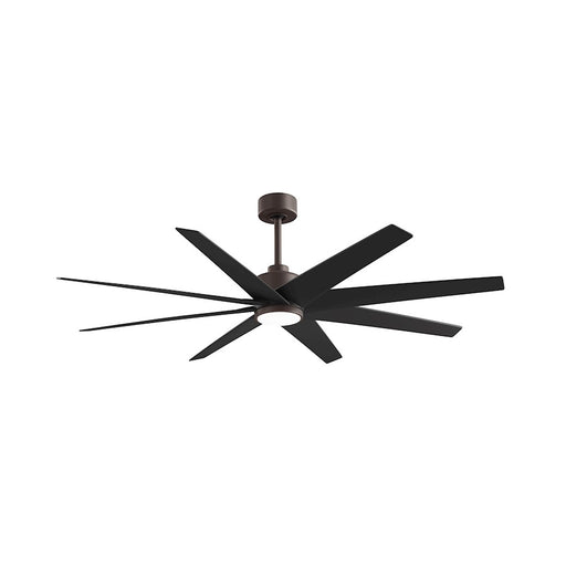 Matthews Fan Ariella 64in 8-Blade Ceiling Fan | Contemporary Textured Bronze and Matte Black | Great Rooms & Open Living | Model ANLK-TB-BK-64
