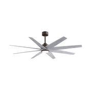 Matthews Fans Ariella 64in 8-Blade Ceiling Fan | Contemporary Textured Bronze and Barn Wood Tone ABS | Great Rooms & Open | Model ANLK-TB-BW-64