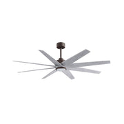 Matthews Fans Ariella 64in 8-Blade Ceiling Fan | Contemporary Textured Bronze and Barn Wood Tone ABS | Great Rooms & Open | Model ANLK-TB-BW-64