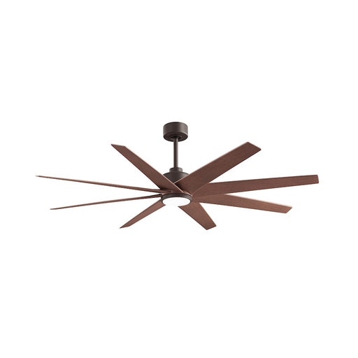 Matthews Fans Ariella 64in 8-Blade Ceiling Fan | Contemporary Textured Bronze and Walnut Tone ABS | Great Rooms & Covered | Model ANLK-TB-WN-64