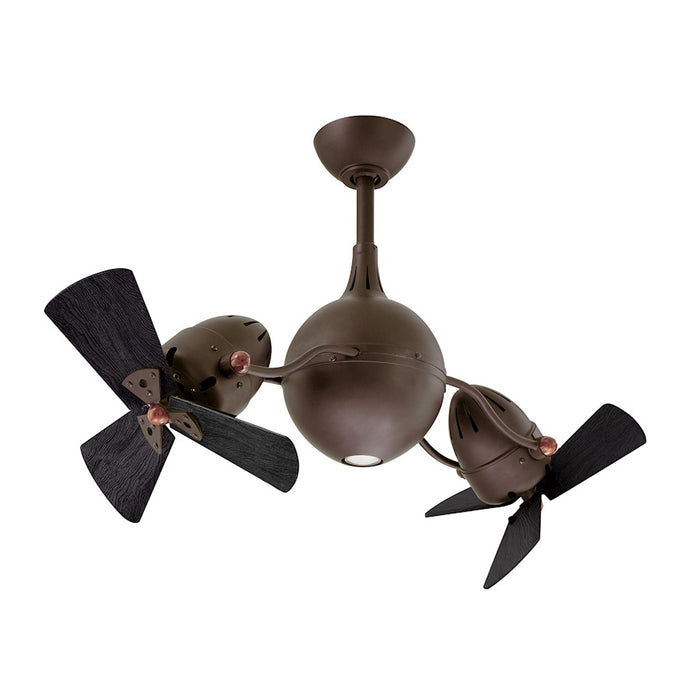 Matthews Fan Acqua 1 Light Ceiling Fan With Light Kit, Bronze