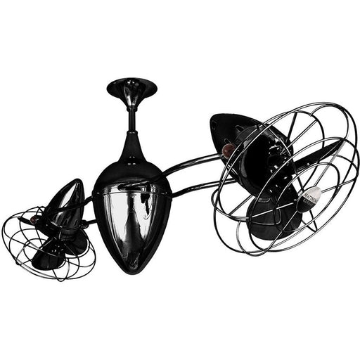 Matthews Fans Ar Ruthiane Rotational Ceiling Fan, BkNickel/Metal - AR-BKN-MTL