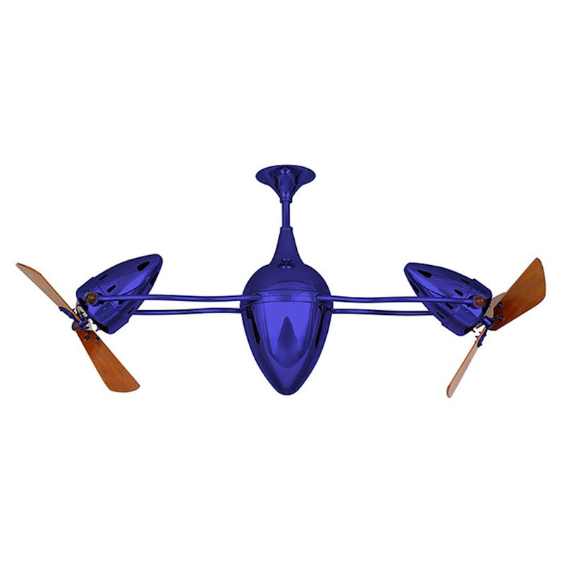 Matthews Fans Ar Ruthiane 48in Rotational Ceiling Fan | Ametista and Mahogany Wood Blades | Living Room & Bedroom | Model AR-LTPURPLE-WD